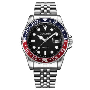 Men Famous Brand Watches Students Boys Fashion Stainless Steel Band Casual Calendar Quartz Watch Green Relogios Masculinos 2024