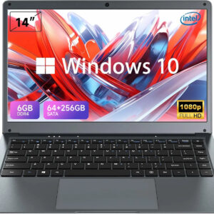 14 Inch Laptop Intel Celeron N3350 6GB RAM 64GB+256GB SSD Windows 10