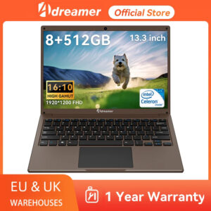 Adreamer LeoBook 13 Laptops Office School Notebooks Windows 10 Netbook 13&quote; Intel Celeron N4020 8G 1T SSD WiFi PC for Student