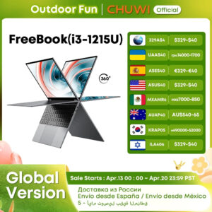 CHUWI FreeBook Laptop i3-1215U / N100 Processor 13.5&quote; IPS Screen 2 In 1 Laptop Tablet PC 12GB RAM 512GB SSD Support Stylus