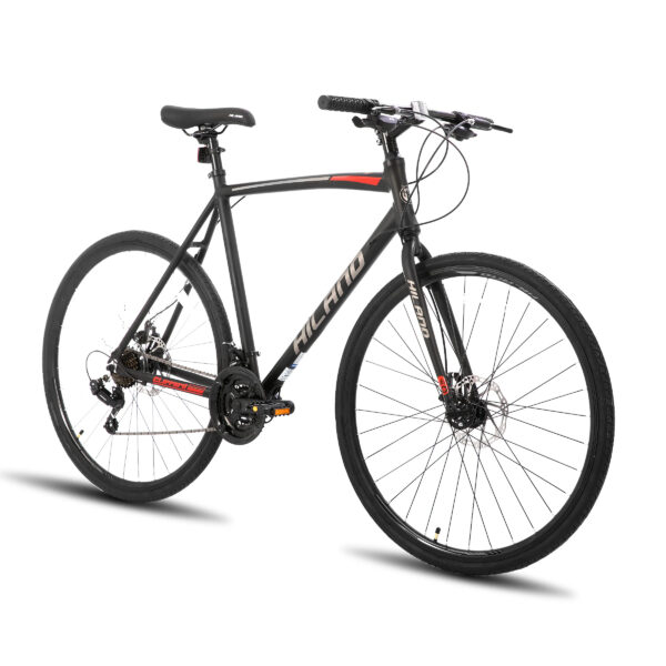 HILAND 700c Road Bike, 14 Speeds, Light Weight Aluminum Frame, Racing Bike City Commuting Road Bicycle for Men Women