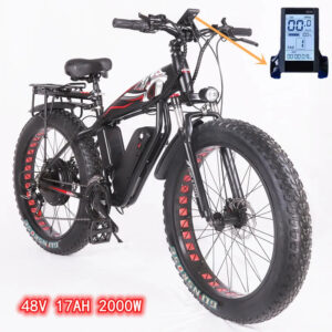 Fat bicycle electric bicycle 1000W 2000W snowmobile 48V 17ah outdoor mountain bike men&apos;s 4.0 fat tire eBike eletrica bicileta