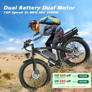 ZEEGR F1 pro 48V 2000W Dual Motor Ebike | 35MPH Speed | 160Miles Range | High-Power Electric Bicycle