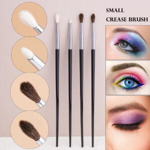 Small Crease Brush Mini Pointed Eyeshadow Blending Makeup Brush Fluffy Goat Hair / Horse Hair Precise Tapered Crease Makeup Tool