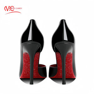 Women&apos;s heels 2025 New Luxury Brand Pumps Red Bottom Pointed Toe Rhinestone High Heels Elegant Stiletto Party Prom Ladies Shoes