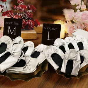 Women&apos;s Foldable Portable Ballet Flats Soft Sole Roll Up Slippers Slip OnComfy ancing Flat Shoes for Travel Wedding with Bag