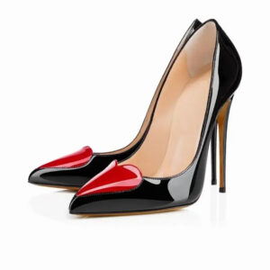 Love Heart Patchwork Women Pumps Pointed Toe Stiletto High Heels Customize Ladies Chic Designer Female Shallow Party Dress Shoes