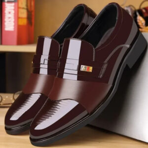 Leather Shoes for Men Wedding Formal Oxfords Business Casual Office Work Shoes for Men Classic Luxury Pointy Men&apos;s Dress Shoes