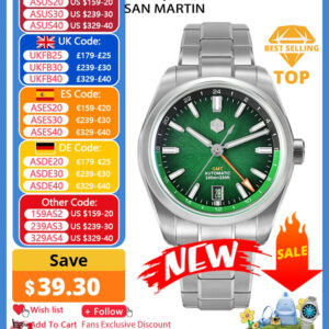 San Martin New 39mm Enamel JianZhan GMT Miyota 9075 Watch Luxury Gada Men Automatic Mechanical Dress Watch Chinese Style SN0144