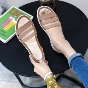 2024 New Fashion Women Comfortable Sandals Summer New Candy Color Women Cute Shoes Peep Toe OutdoorShoes Woman Flats